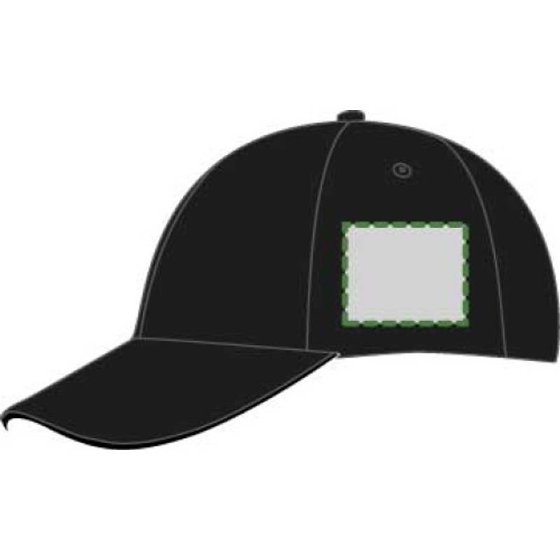 Päťpanelová šiltovka, čierna Päťpanelová šiltovka, čierna