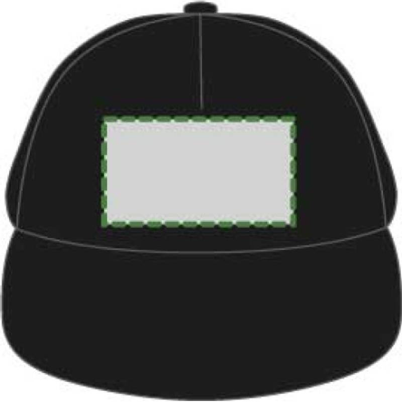 Päťpanelová šiltovka, čierna Päťpanelová šiltovka, čierna