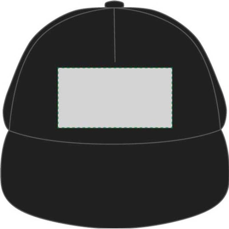 Päťpanelová šiltovka, čierna Päťpanelová šiltovka, čierna