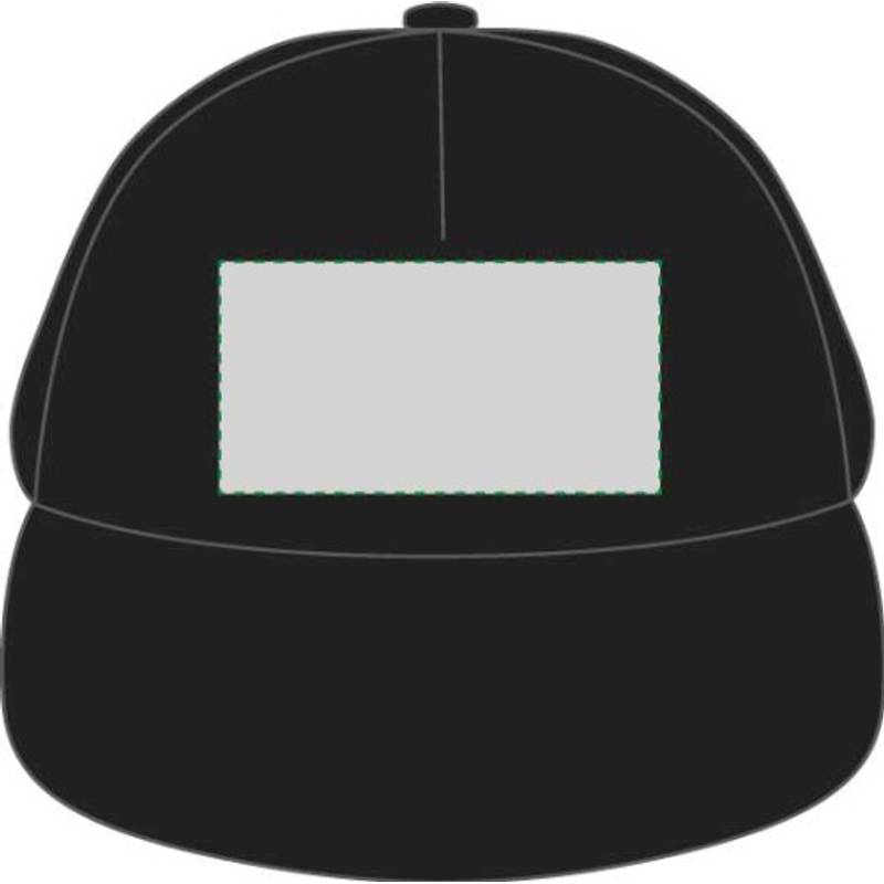 Päťpanelová šiltovka, čierna Päťpanelová šiltovka, čierna