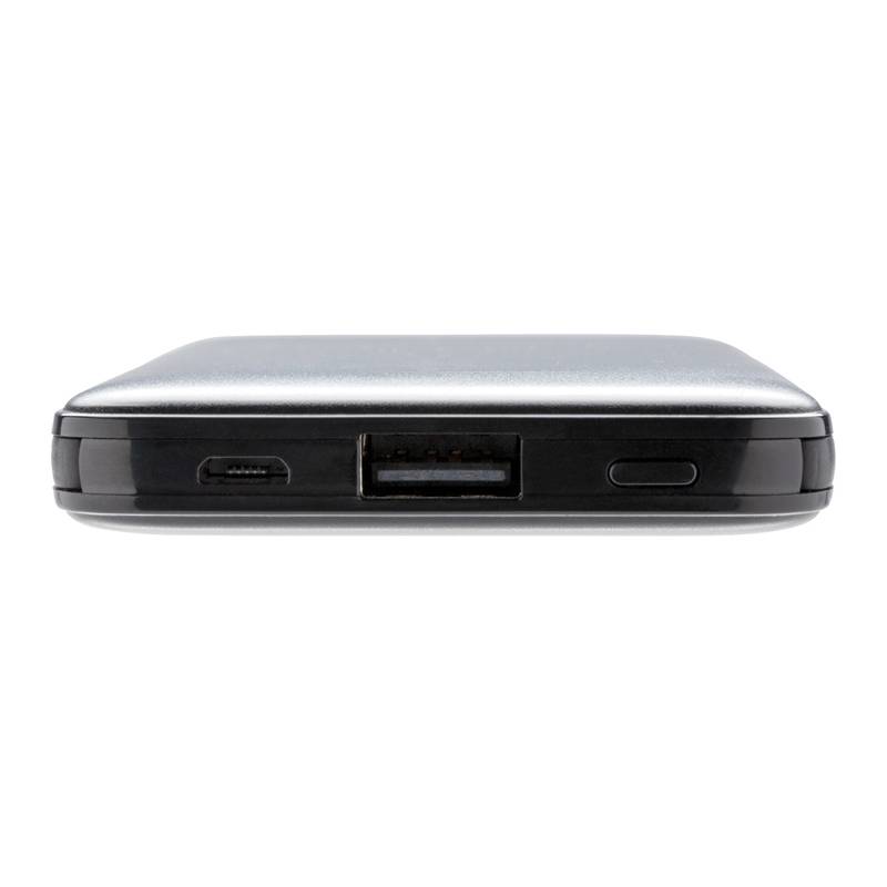 Vrecková powerbanka 5000 mAh s integrovaným káblom, čierna Vrecková powerbanka 5000 mAh s integrovaným káblom, čierna