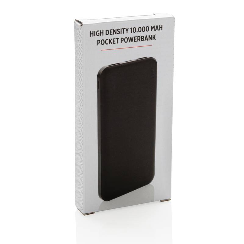 Vrecková powerbanka 10000 mAh, čierna Vrecková powerbanka 10000 mAh, čierna