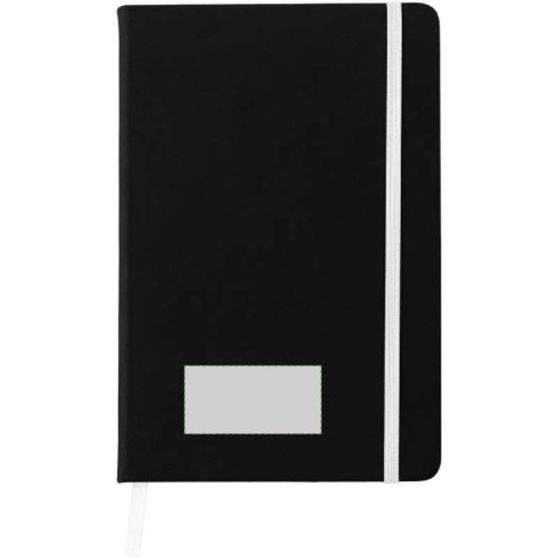 BARTAMUR Blok A5, 96 linkovaných stran, černý s bílou gumičkou BARTAMUR Blok A5, 96 linkovaných stran, černý s bílou gumičkou