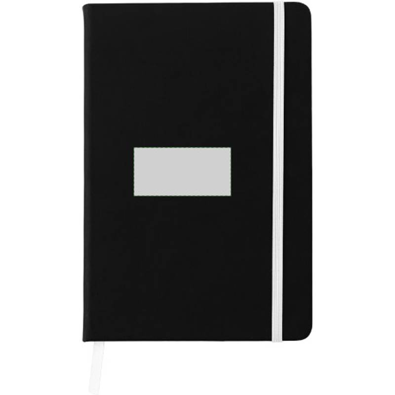 BARTAMUR Blok A5, 96 linkovaných stran, černý s bílou gumičkou BARTAMUR Blok A5, 96 linkovaných stran, černý s bílou gumičkou