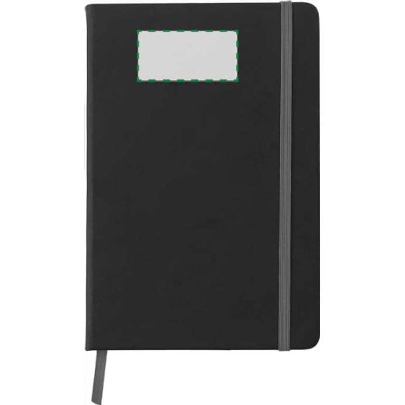 BARTAMUR Blok A5, 96 linkovaných stran, černý s bílou gumičkou BARTAMUR Blok A5, 96 linkovaných stran, černý s bílou gumičkou