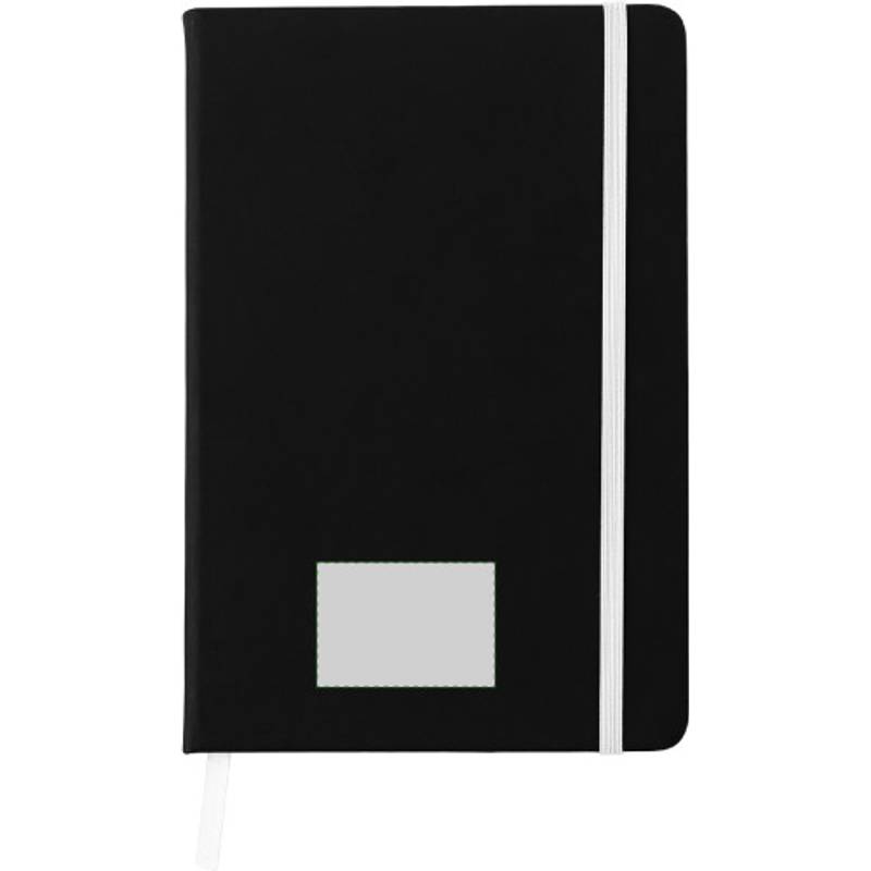 BARTAMUR Blok A5, 96 linkovaných stran, černý s bílou gumičkou BARTAMUR Blok A5, 96 linkovaných stran, černý s bílou gumičkou