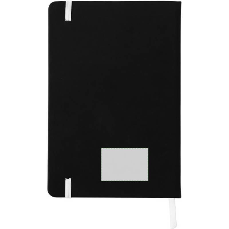 BARTAMUR Blok A5, 96 linkovaných stran, černý s bílou gumičkou BARTAMUR Blok A5, 96 linkovaných stran, černý s bílou gumičkou