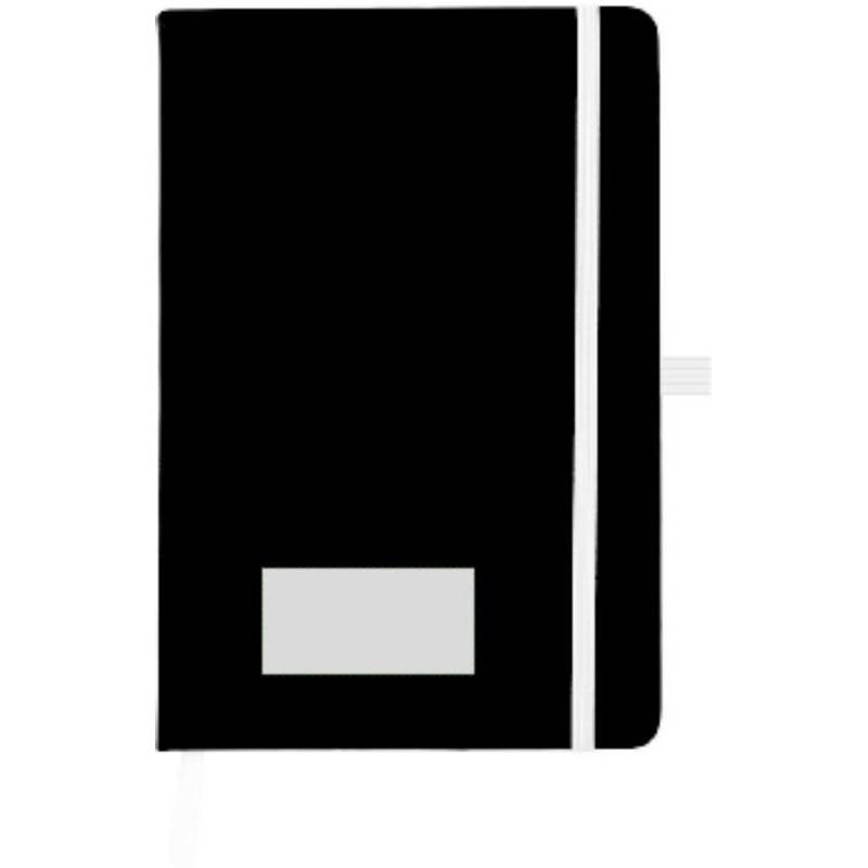 BARTAMUR Blok A5, 96 linkovaných stran, černý s bílou gumičkou BARTAMUR Blok A5, 96 linkovaných stran, černý s bílou gumičkou