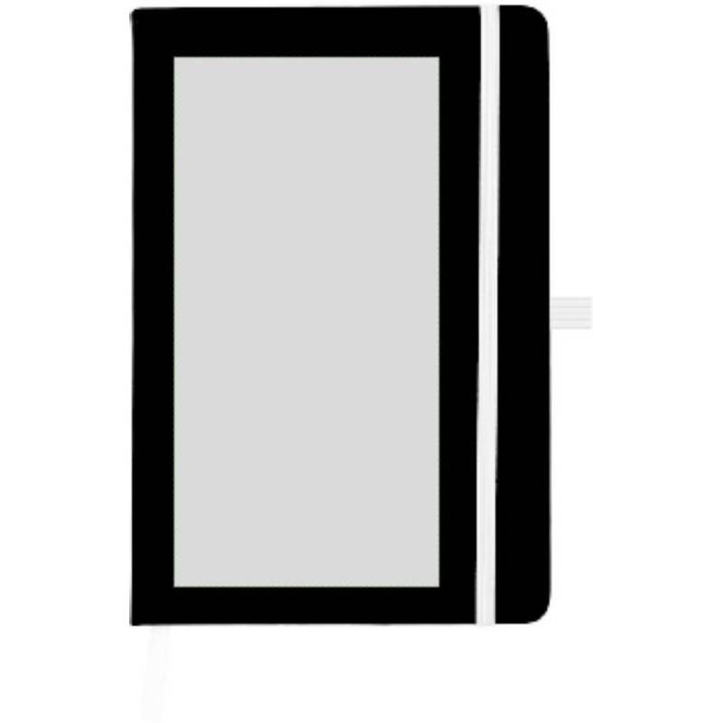 BARTAMUR Blok A5, 96 linkovaných stran, černý s bílou gumičkou BARTAMUR Blok A5, 96 linkovaných stran, černý s bílou gumičkou