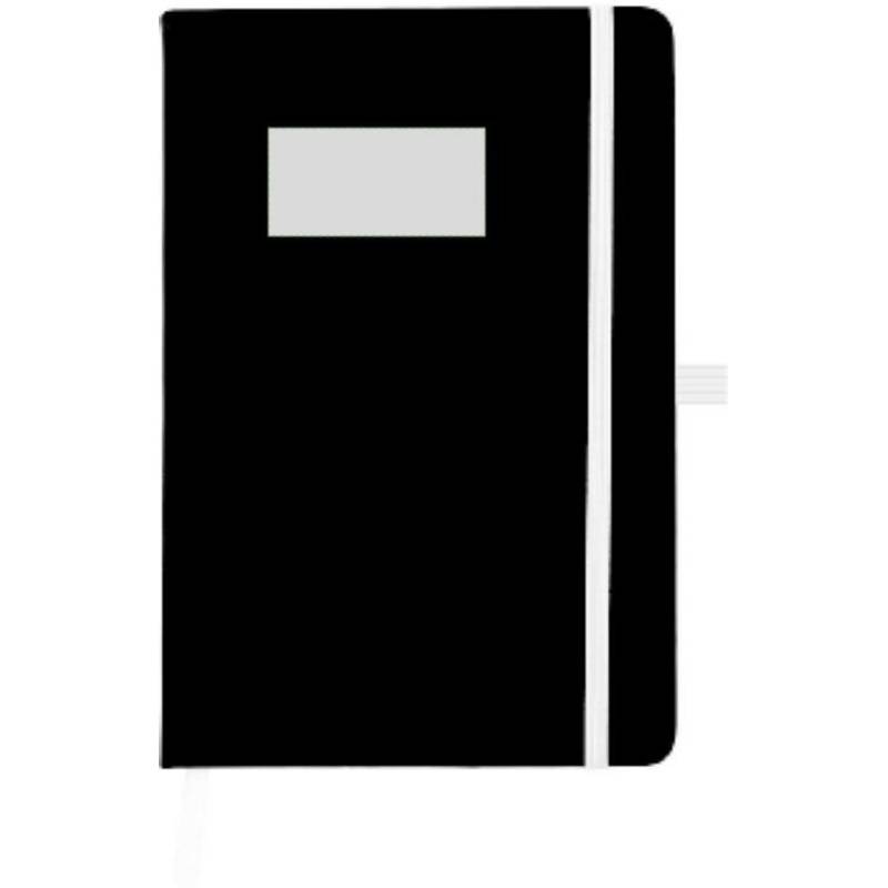 BARTAMUR Blok A5, 96 linkovaných stran, černý s bílou gumičkou BARTAMUR Blok A5, 96 linkovaných stran, černý s bílou gumičkou