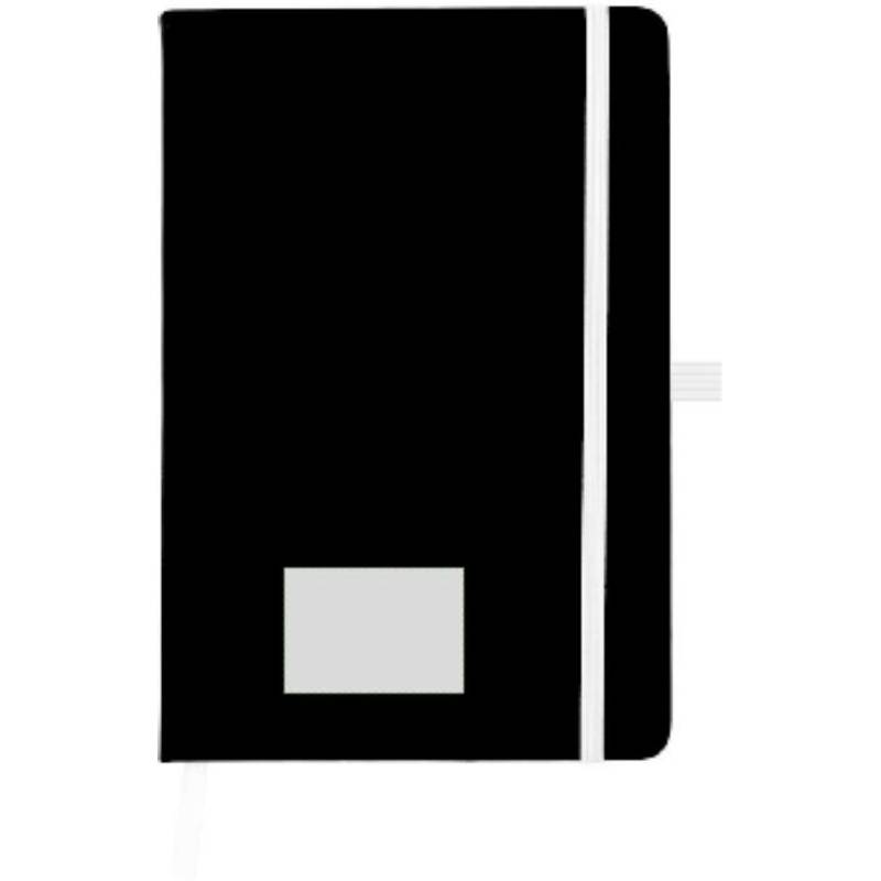 BARTAMUR Blok A5, 96 linkovaných stran, černý s bílou gumičkou BARTAMUR Blok A5, 96 linkovaných stran, černý s bílou gumičkou