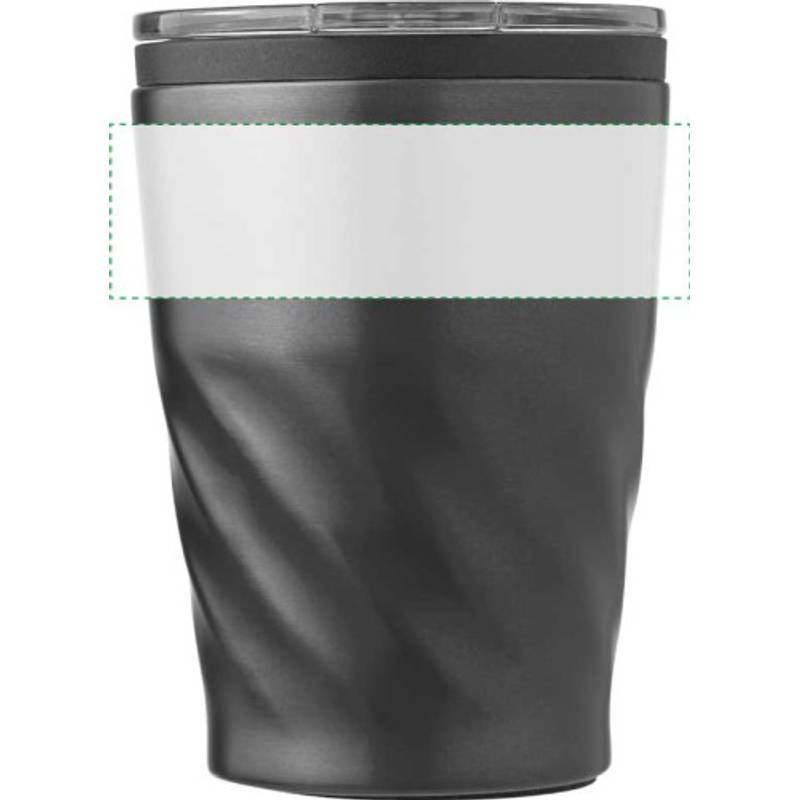 AKLAVIK Nerezový termohrnček, čierne viečko, 320 ml, čierny AKLAVIK Nerezový termohrnček, čierne viečko, 320 ml, čierny