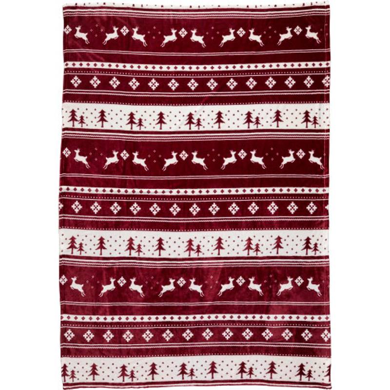 TEFANA Flanelovo fleecová deka s obrázkami snehuliakov TEFANA Flanelovo fleecová deka s obrázkami snehuliakov