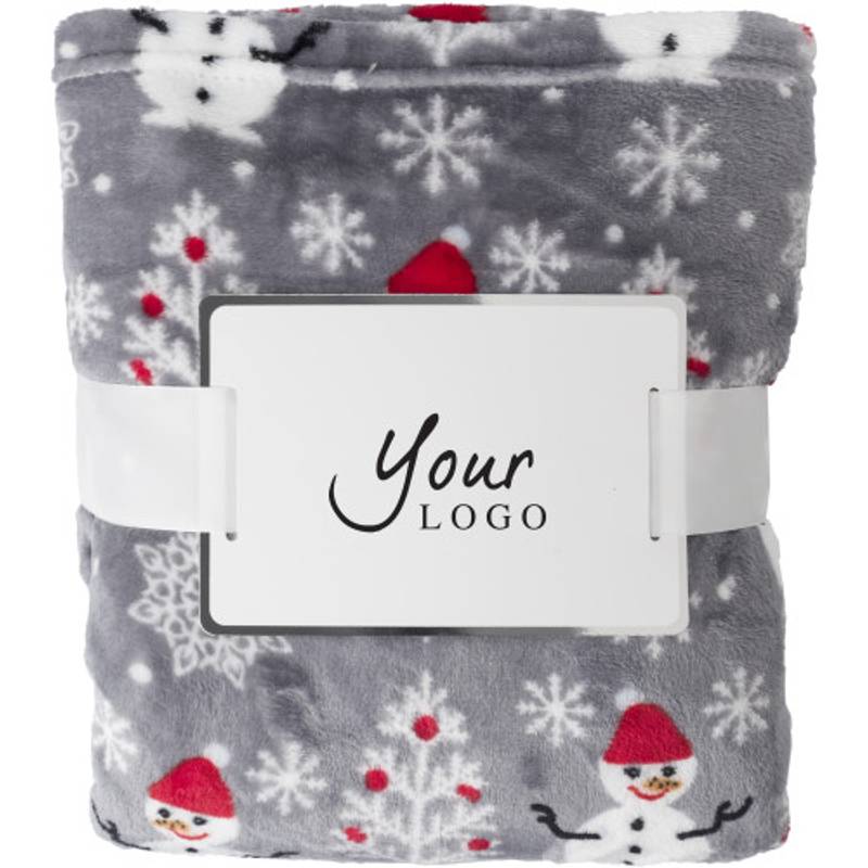 TEFANA Flanelovo fleecová deka s obrázkami snehuliakov TEFANA Flanelovo fleecová deka s obrázkami snehuliakov