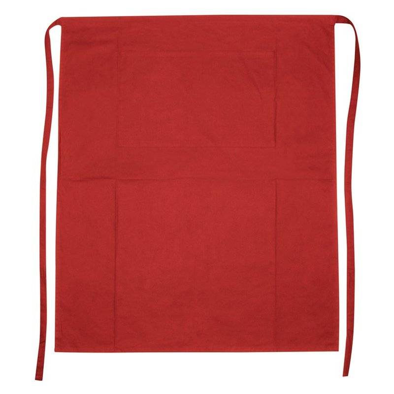 Dlouhá číšnická zástěra, červená Dlouhá číšnická zástěra, červená