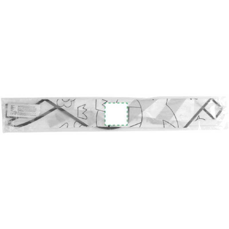 Polyesterový drak s obrázkem na vymalování, modrá Polyesterový drak s obrázkem na vymalování, modrá