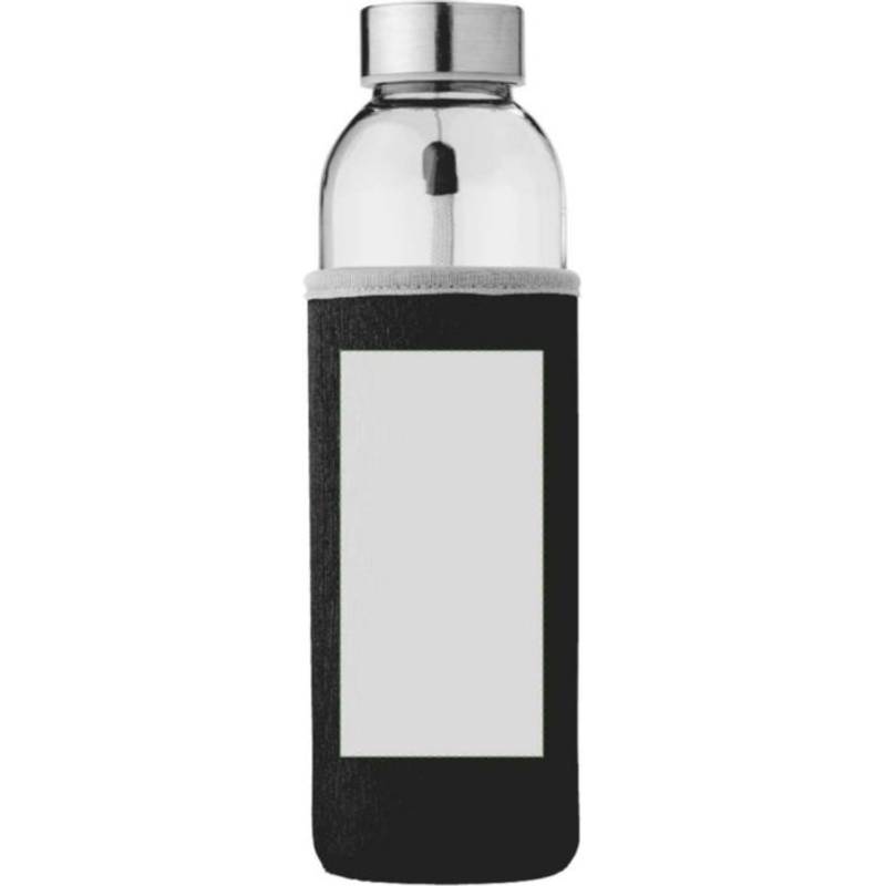 Skleněná láhev 500 ml s neoprenovým pouzdrem, oranžová Skleněná láhev 500 ml s neoprenovým pouzdrem, oranžová