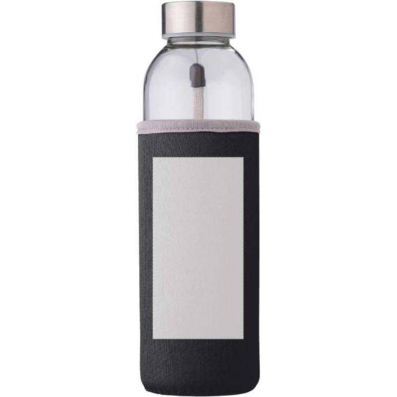 Skleněná láhev 500 ml s neoprenovým pouzdrem, oranžová Skleněná láhev 500 ml s neoprenovým pouzdrem, oranžová
