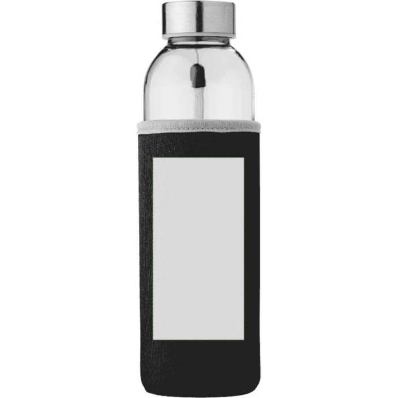 Skleněná láhev 500 ml s neoprenovým pouzdrem, oranžová Skleněná láhev 500 ml s neoprenovým pouzdrem, oranžová