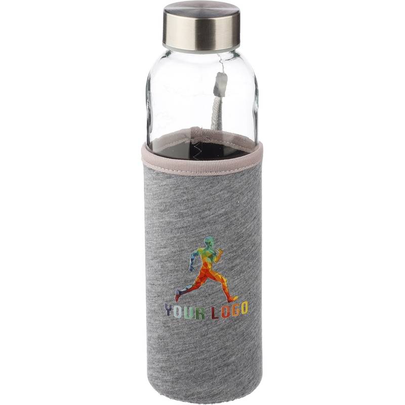 Skleněná láhev 500 ml s neoprenovým pouzdrem, oranžová Skleněná láhev 500 ml s neoprenovým pouzdrem, oranžová