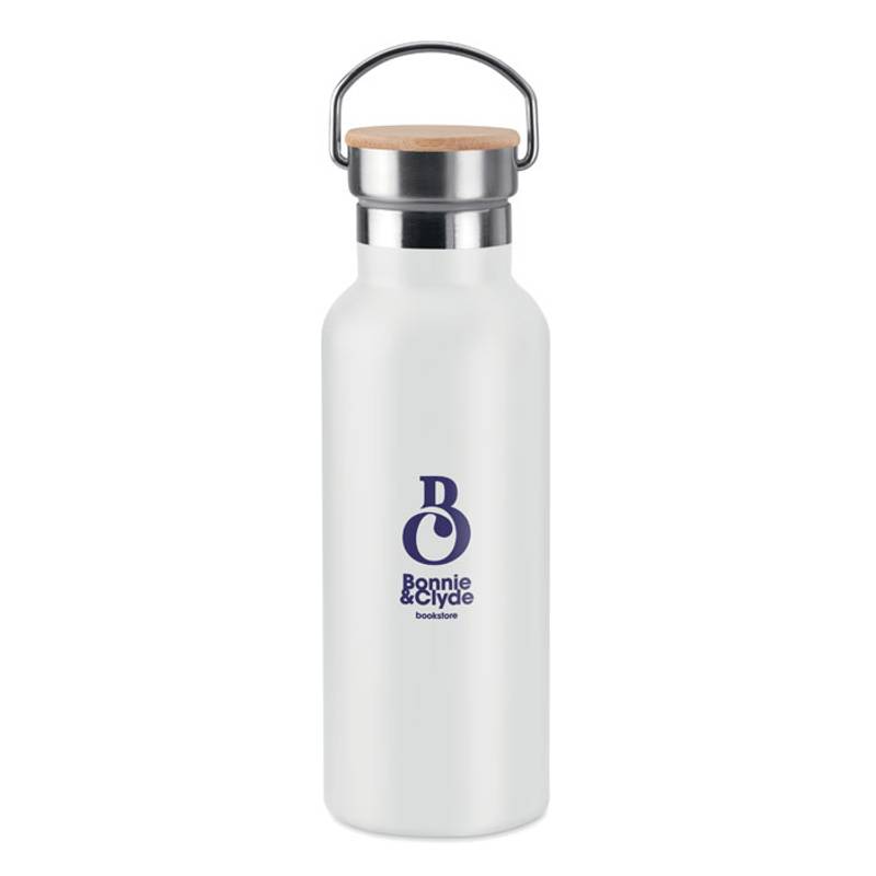 MONILEA dvoustěnná vakuová termoska z nerezové oceli, bílá MONILEA dvoustěnná vakuová termoska z nerezové oceli, bílá