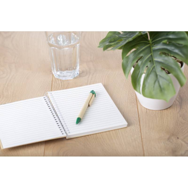 Kartonové kuličkové pero modrá náplň, černá Kartonové kuličkové pero modrá náplň, černá