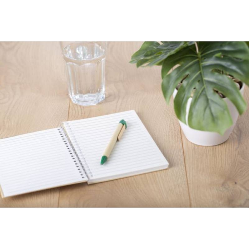 Kartonové kuličkové pero modrá náplň, černá Kartonové kuličkové pero modrá náplň, černá