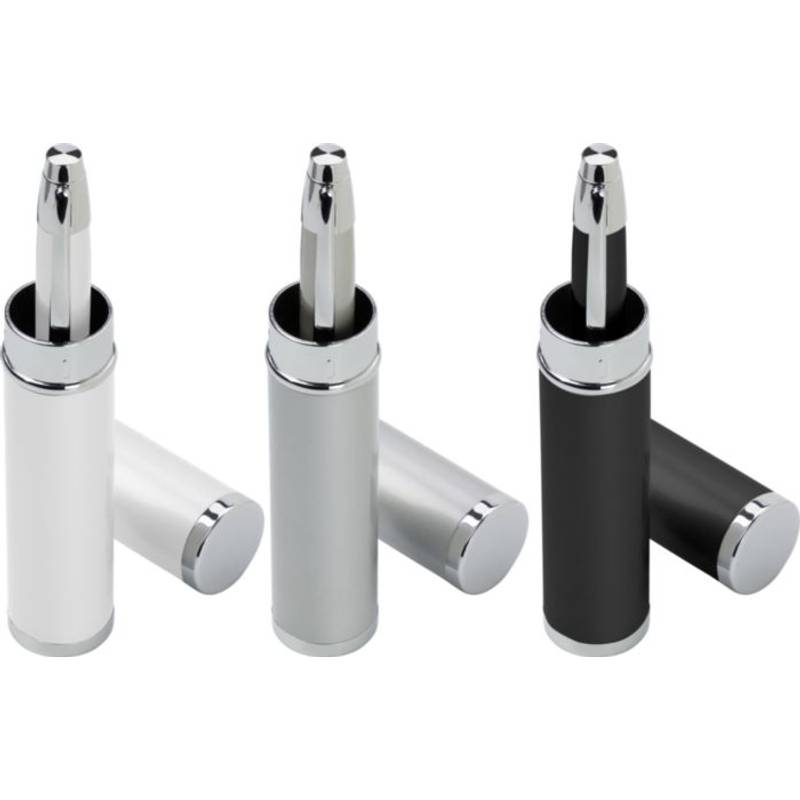 Kovové kuličkové pero v pouzdře, černá Kovové kuličkové pero v pouzdře, černá