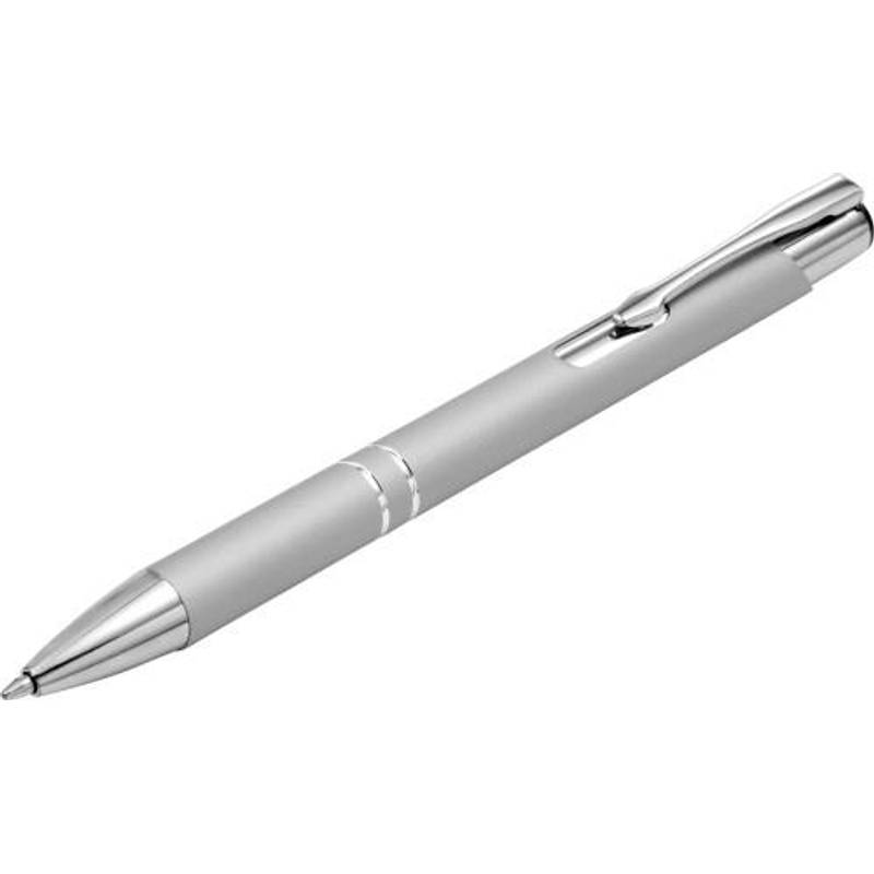 ROGLOkovové kuličkové pero s pogumovaným povrchem, černá ROGLOkovové kuličkové pero s pogumovaným povrchem, černá