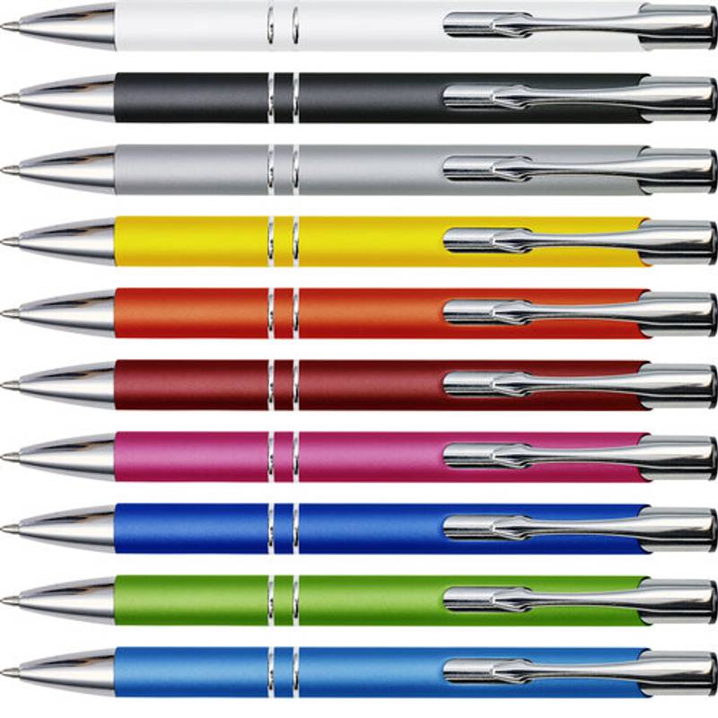 ROGLOkovové kuličkové pero s pogumovaným povrchem, černá ROGLOkovové kuličkové pero s pogumovaným povrchem, černá