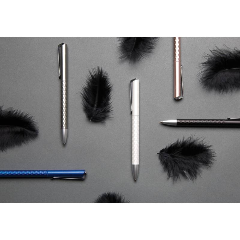 LOKAR guľôčkové pero, modrá náplň, biela LOKAR guľôčkové pero, modrá náplň, biela