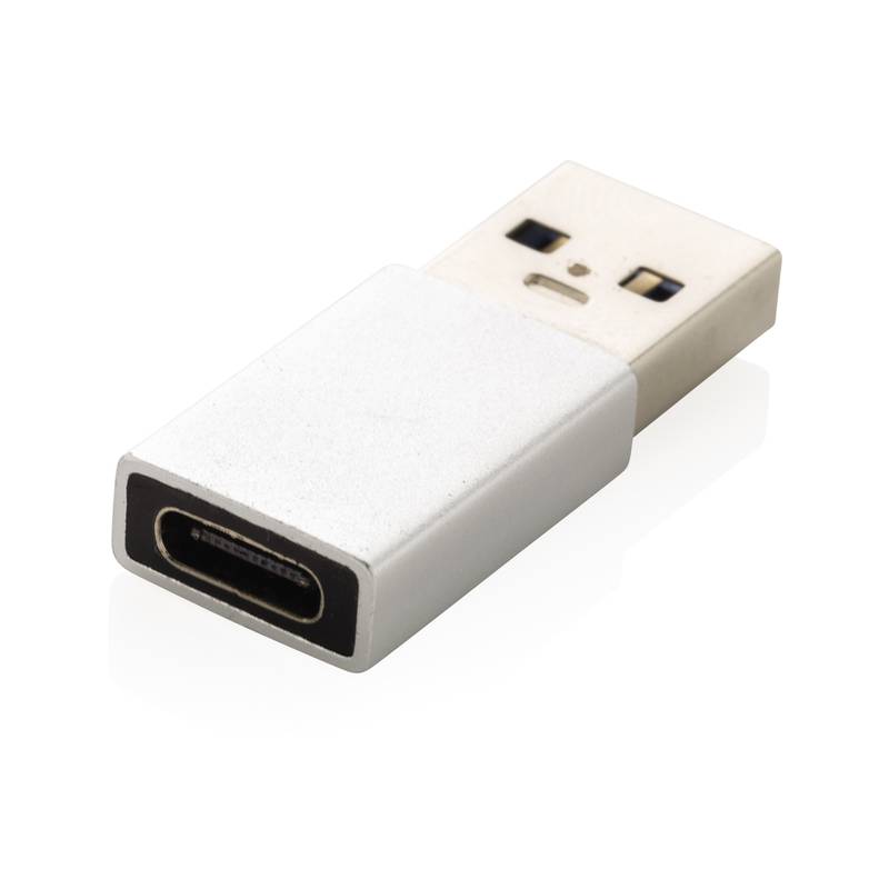 Adaptér USB A na USB C, strieborná