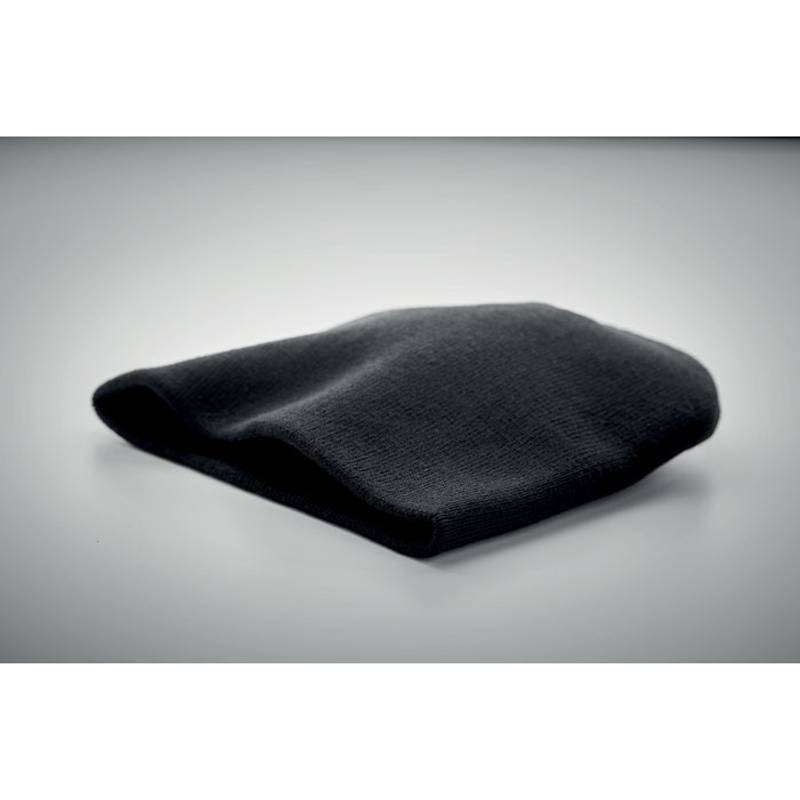 Čepice MARCO Rpety pletený textil, černá Čepice MARCO Rpety pletený textil, černá