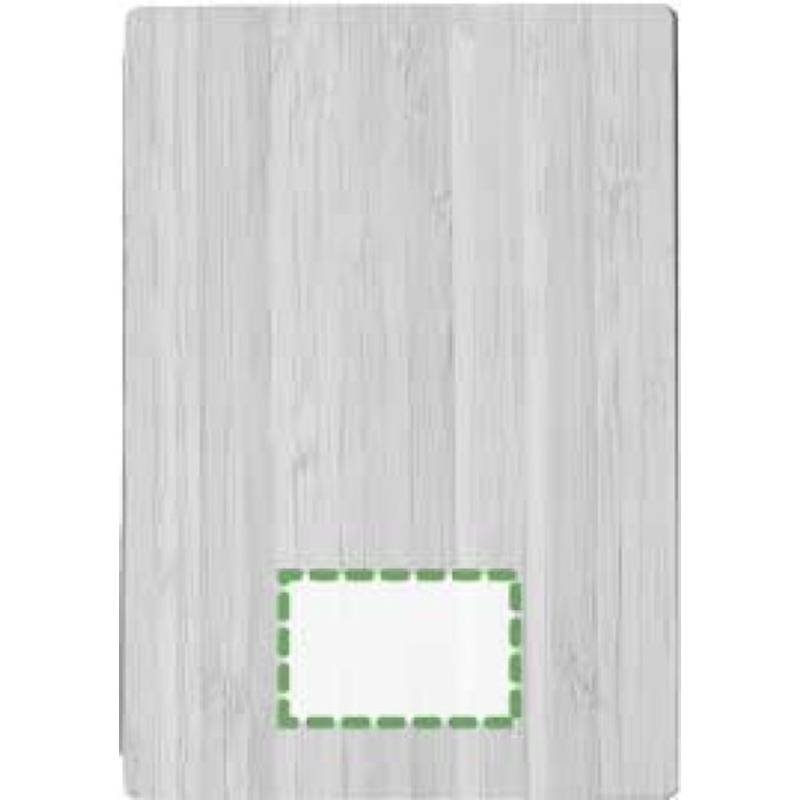 Notebook s bambusovým obalem, zabalený v hnědé papírové krabičce Notebook s bambusovým obalem, zabalený v hnědé papírové krabičce