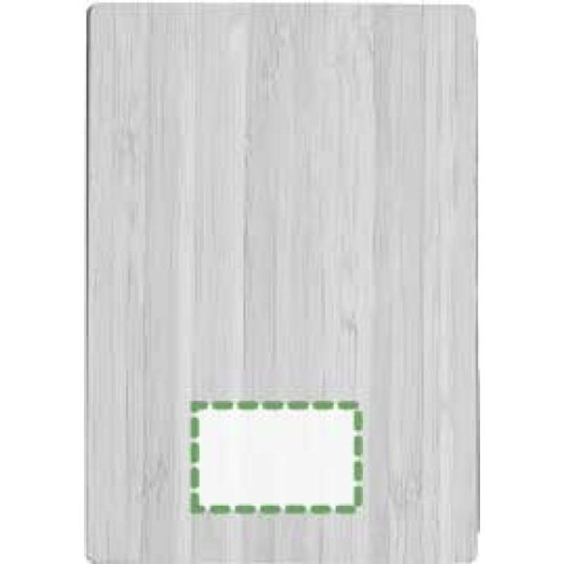 Notebook s bambusovým obalem, zabalený v hnědé papírové krabičce Notebook s bambusovým obalem, zabalený v hnědé papírové krabičce