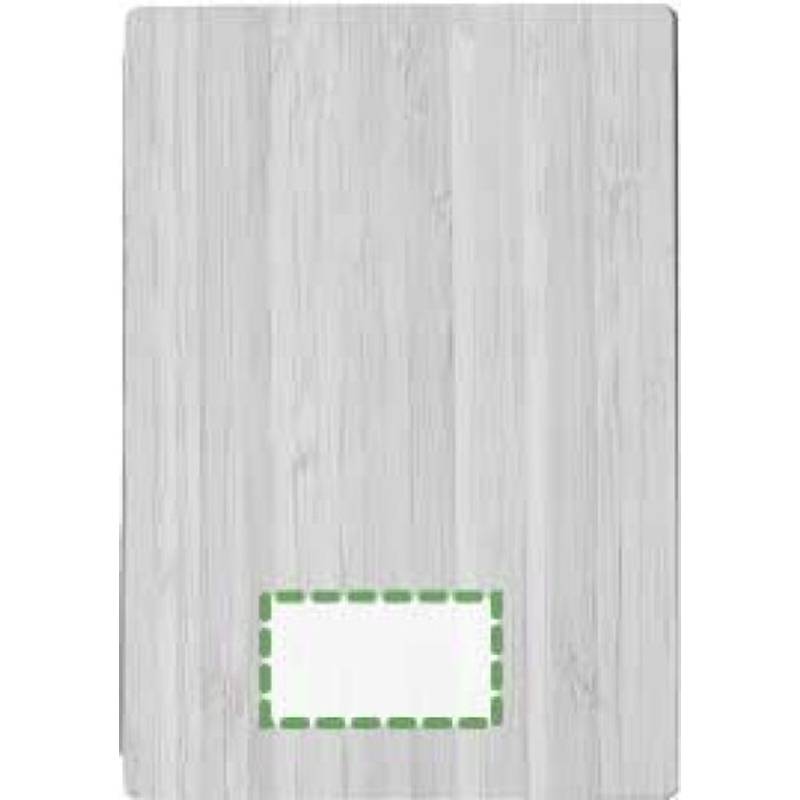 Notebook s bambusovým obalem, zabalený v hnědé papírové krabičce Notebook s bambusovým obalem, zabalený v hnědé papírové krabičce