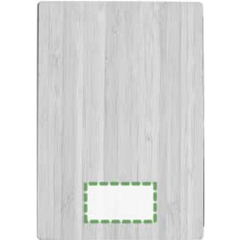 Notebook s bambusovým obalem, zabalený v hnědé papírové krabičce Notebook s bambusovým obalem, zabalený v hnědé papírové krabičce