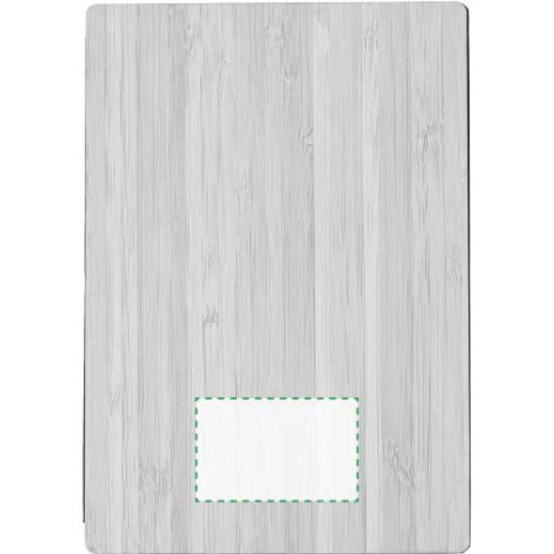 Notebook s bambusovým obalem, zabalený v hnědé papírové krabičce Notebook s bambusovým obalem, zabalený v hnědé papírové krabičce