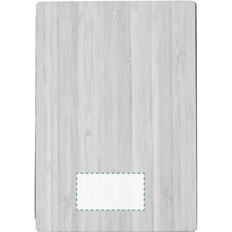 Notebook s bambusovým obalem, zabalený v hnědé papírové krabičce Notebook s bambusovým obalem, zabalený v hnědé papírové krabičce