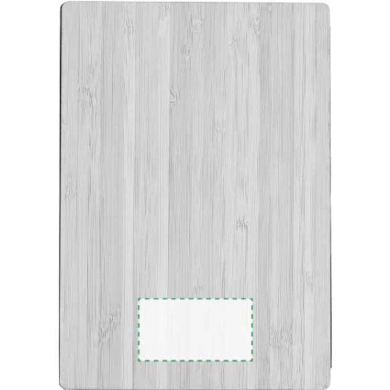 Notebook s bambusovým obalem, zabalený v hnědé papírové krabičce Notebook s bambusovým obalem, zabalený v hnědé papírové krabičce