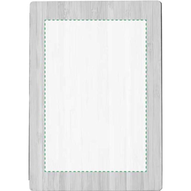 Notebook s bambusovým obalem, zabalený v hnědé papírové krabičce Notebook s bambusovým obalem, zabalený v hnědé papírové krabičce