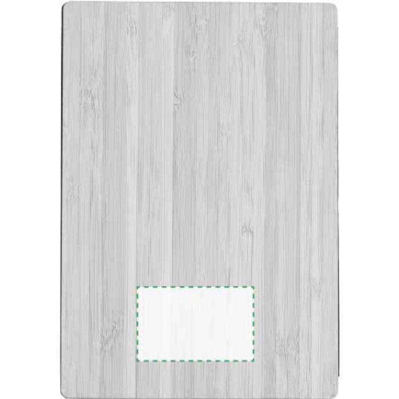 Notebook s bambusovým obalem, zabalený v hnědé papírové krabičce Notebook s bambusovým obalem, zabalený v hnědé papírové krabičce