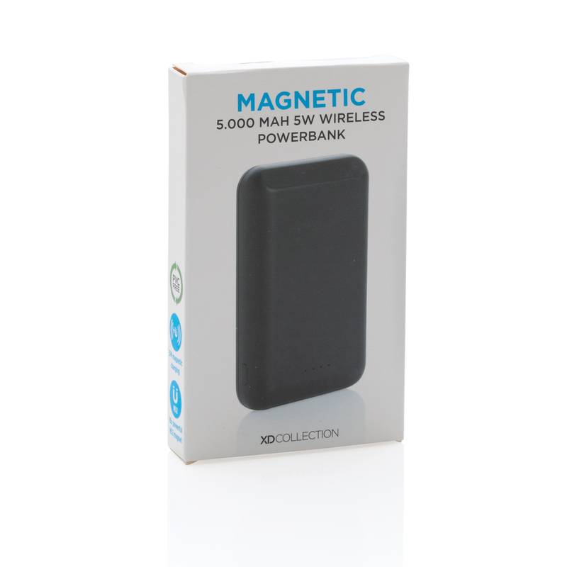 Magnetická bezdrôtová powerbanka 5 000 mAh 5W Magnetická bezdrôtová powerbanka 5 000 mAh 5W