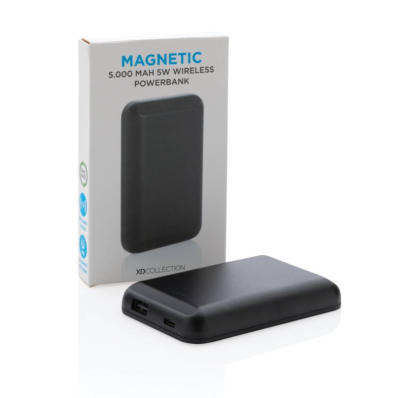 Magnetická bezdrôtová powerbanka 5 000 mAh 5W Magnetická bezdrôtová powerbanka 5 000 mAh 5W
