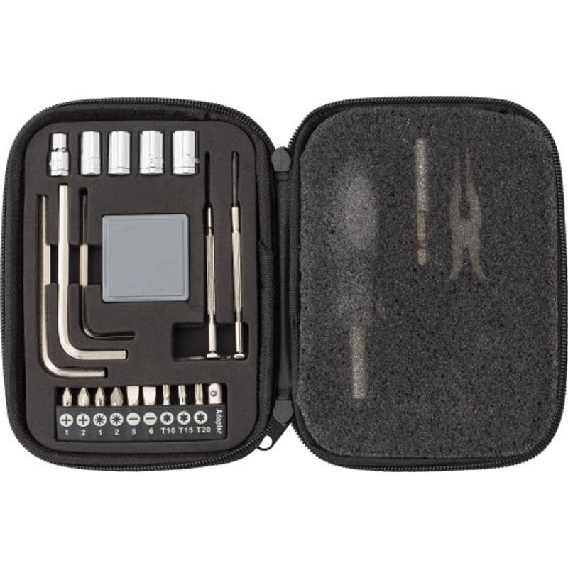 Sada náradia, kožené puzdro, čierna Sada náradia, kožené puzdro, čierna