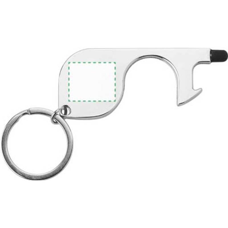 Kovový otvírač dveří, stříbrná Kovový otvírač dveří, stříbrná