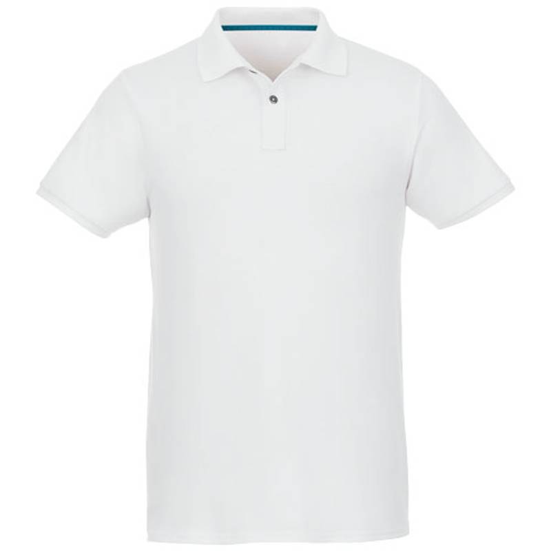 Pánske recyklované polo tričko Beryl, biela, 3XL Pánske recyklované polo tričko Beryl, biela, 3XL