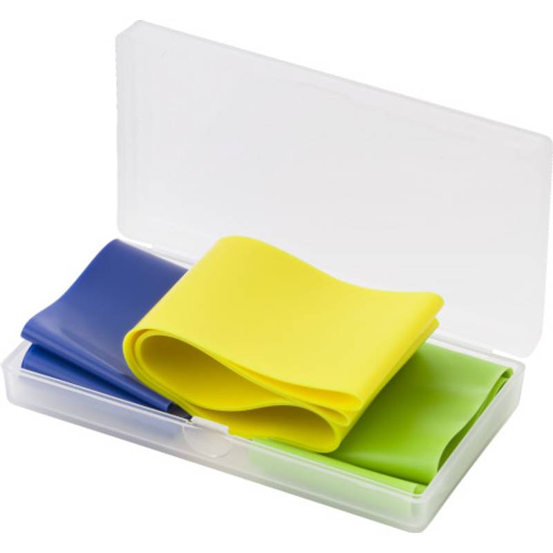 Sada 3 elastických sportovních pásů, vícebarevný Sada 3 elastických sportovních pásů, vícebarevný