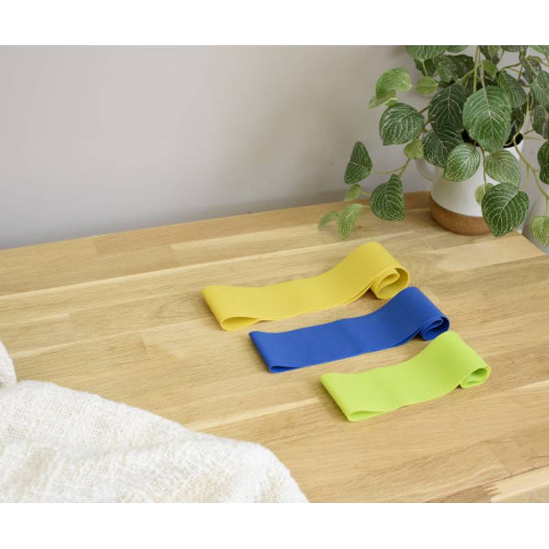 Sada 3 elastických sportovních pásů, vícebarevný Sada 3 elastických sportovních pásů, vícebarevný