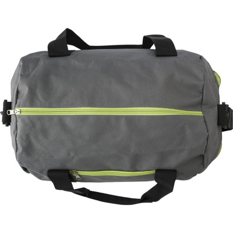 Polyesterová (600D) športová taška, zelená